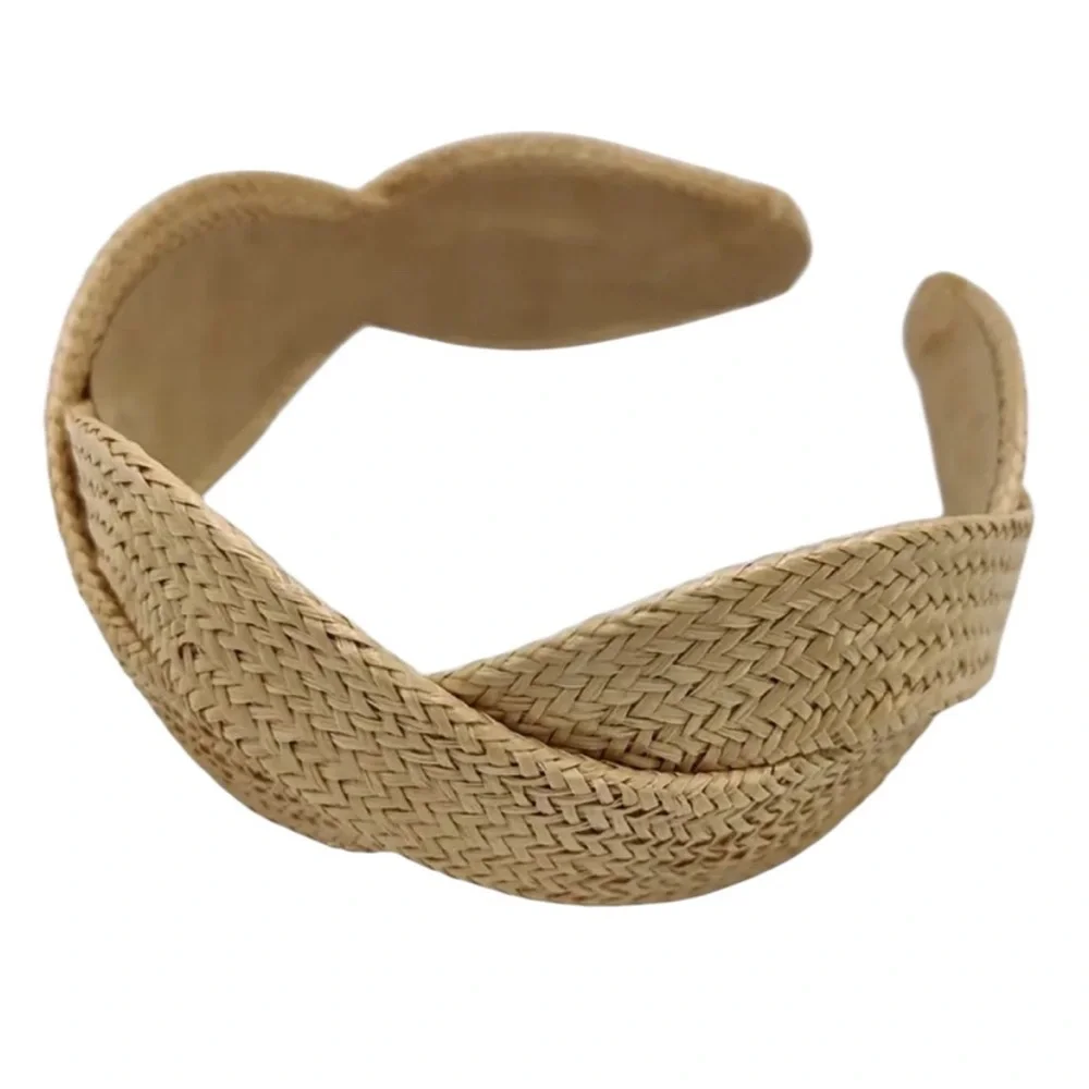 Khaki Braided Headband